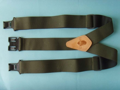 Solid colour suspenders for men