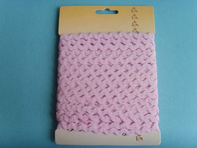 10mm pink woven polyester ricrac ribbon for devoration