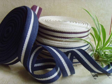 stripe cotton ribbon tape