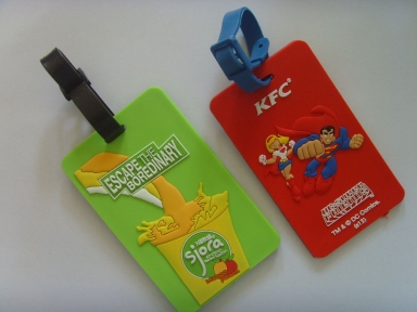 kfc  3d superman rubber id badge holder