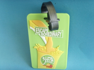 green 3d rubber badge id holder