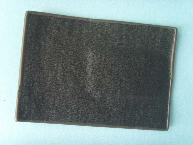 black genuine leather patch with low MOQ